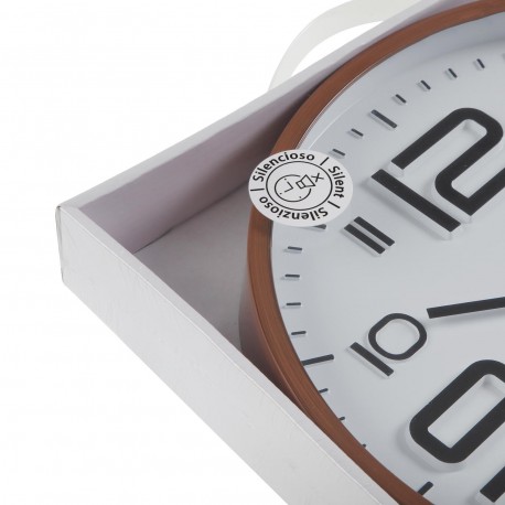 RELÓGIO DE PAREDE BRANCO 30CM