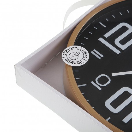 RELÓGIO DE PAREDE PRETO 30CM
