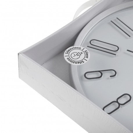 RELÓGIO DE PAREDE BRANCO 33CM
