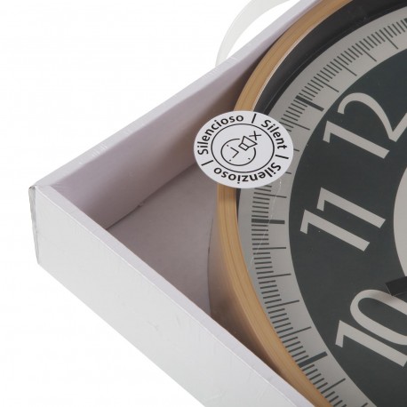 RELÓGIO DE PAREDE CINZA 30CM