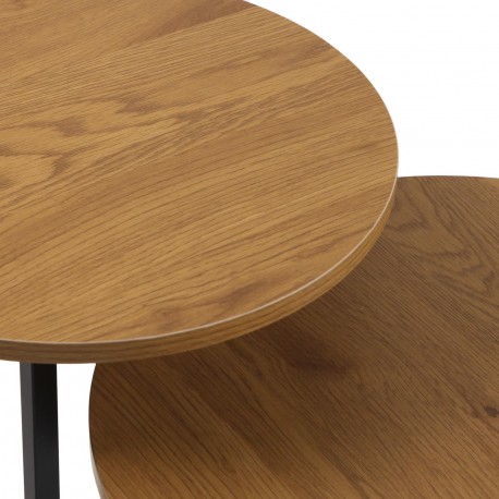 CONJUNTO MESAS CENTRO NIKO PRETAS