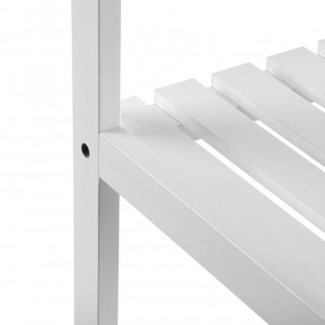 CARRINHO 3 PRATELEIRAS BRANCO COM RODAS