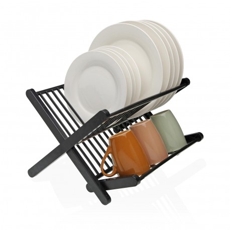 ESCORREDOR PRATOS DOBRÁVEL PRETO