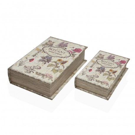 CONJUNTO 2 LIVROS DECORATIVOS