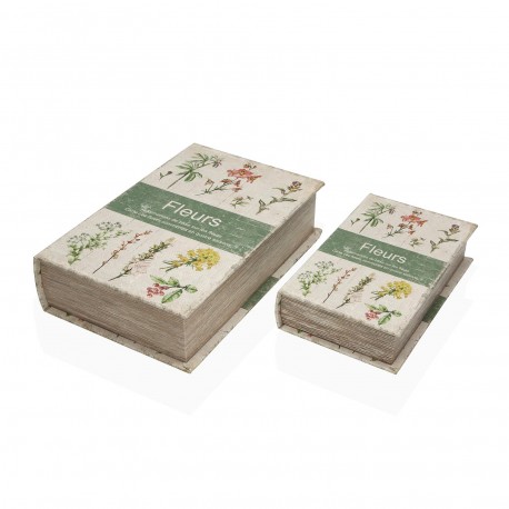 CONJUNTO 2 LIVROS DECORATIVOS