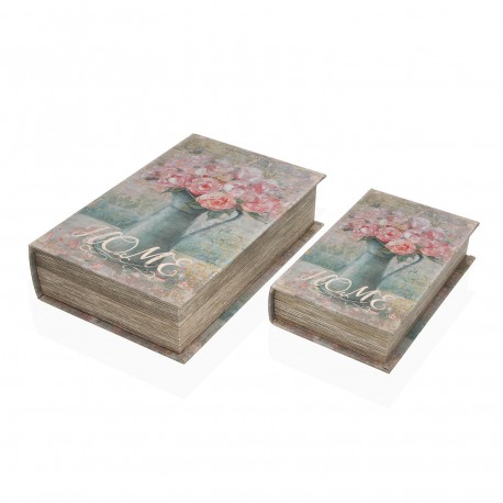 CONJUNTO 2 LIVROS DECORATIVOS