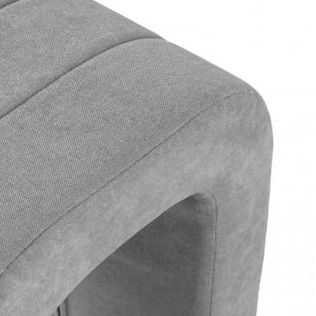 BANCO ESTOFADO CINZA CLARO