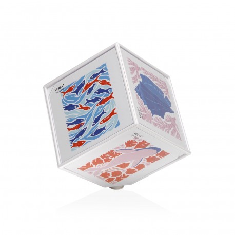 CUBO FOTOS JUNO BRANCO 10 X 10