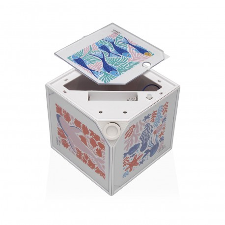 CUBO FOTOS JUNO BRANCO 10 X 10