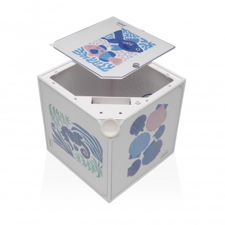 CUBO FOTOS JUNO BRANCO 15 X 15