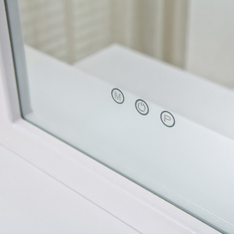 TOUCADOR BRANCO COM BANCO E LUZES LED SPARKLE