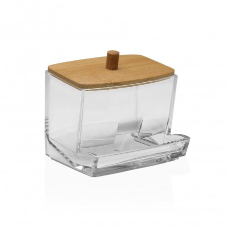 CAJA BASTONES CUADRADA TAPA BAMBU