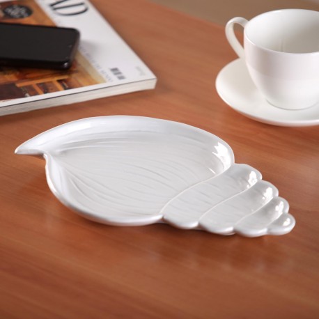 FIGURA CERÂMICA CONCHA BRANCA