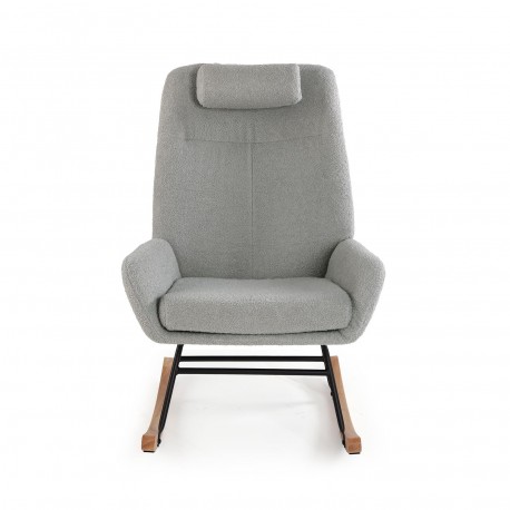 CADEIRA DE BALOIÇO ALMOFADA CINZA