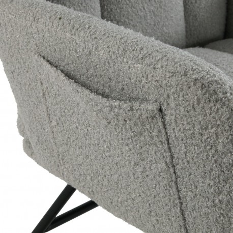 CADEIRA DE BALOIÇO BRAÇOS CINZA