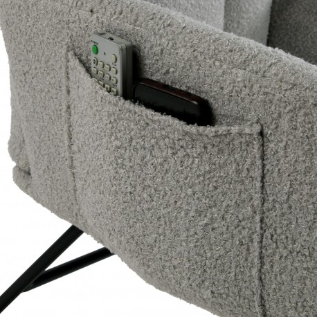 CADEIRA DE BALOIÇO BRAÇOS CINZA