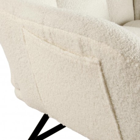 CADEIRA DE BALOIÇO BRAÇOS BEGE