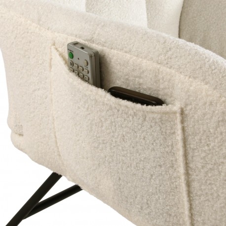 CADEIRA DE BALOIÇO BRAÇOS BEGE