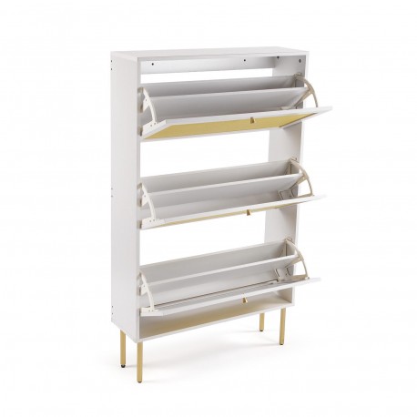 SAPATEIRA 3 GAVETAS RATTAN