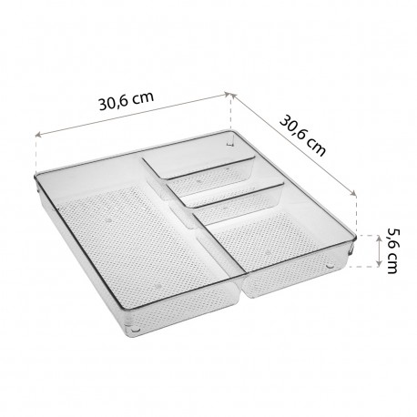 CAIXA ORGANIZADORA 4 COMPARTIMENTOS