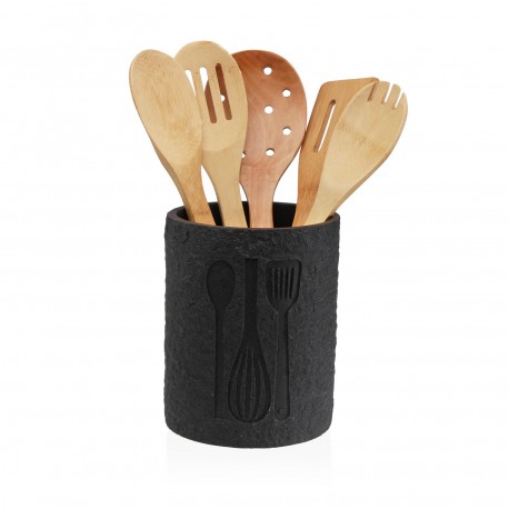 PORTA-UTENSÍLIOS GRANDE CINZA VITI