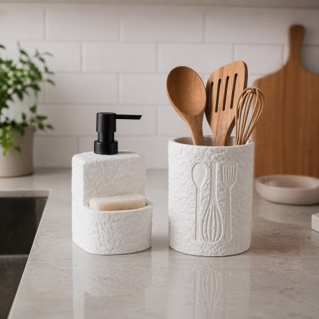 PORTA-UTENSÍLIOS GRANDE BRANCO VITI