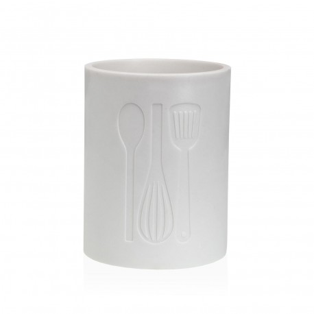 PORTA-UTENSÍLIOS GRANDE COZINHA BRANCO