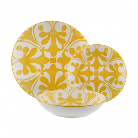 SERVIÇO 18 PEÇAS LAILA AMARELO