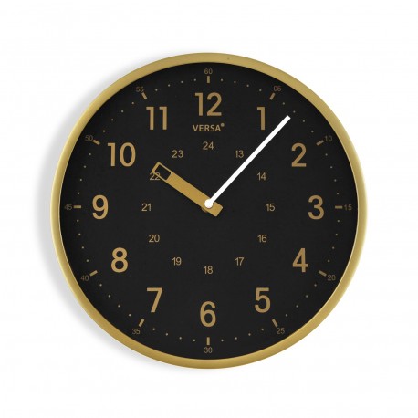 RELÓGIO COZINHA GOLDEN PRETO 30 CM