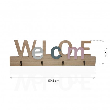 COLGADOR LLAVES WELCOME