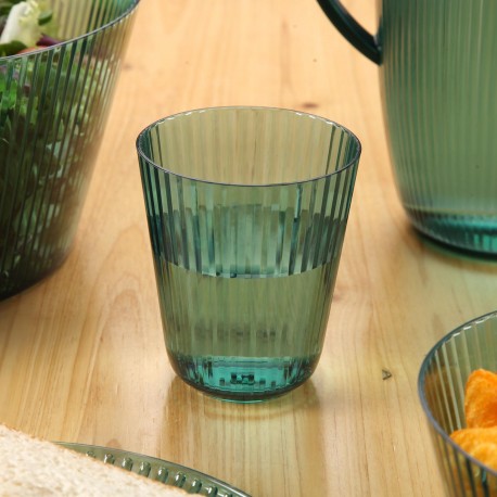 COPO TRANSPARENTE VERDE 320ML