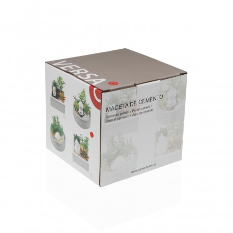 VASO DE CIMENTO COM PLANTA E ELEFANTE