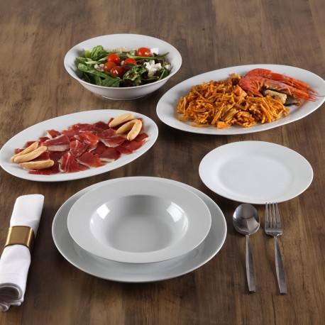 TRAVESSA OVAL GRANDE PURE BRANCO