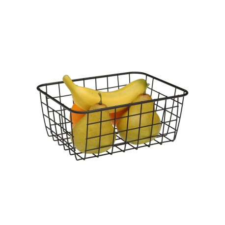 FRUTEIRA RETANGULAR PRETA MÉDIA