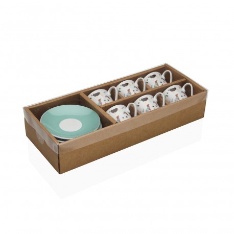 CONJUNTO 6 CAFÉ/PRATO AMICO