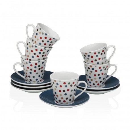 CONJUNTO 6 CAFÉ/PRATO VERA