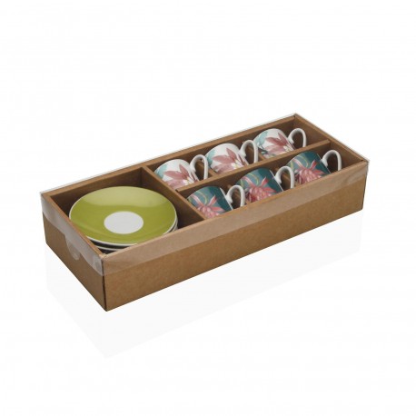 CONJUNTO 6 CAFÉ/PRATO KIWA