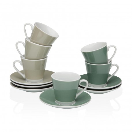 CONJUNTO 6 CAFÉ/PRATO LILINOE