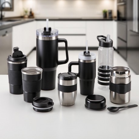 CANECA TÉRMICA PRETA