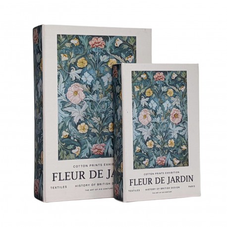 CONJUNTO 2 LIVROS DECORATIVOS JARDIM