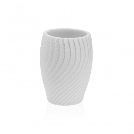 COPO PORTA-ESCOVAS SPIRALE BRANCO