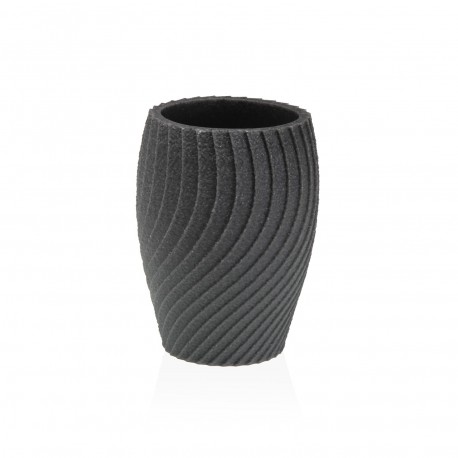 COPO PORTA-ESCOVAS SPIRALE CINZA