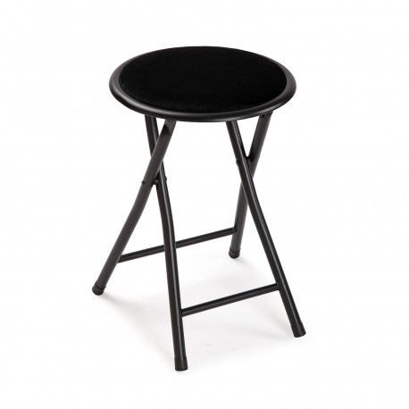 TABURETE PLEGABLE TOBY NEGRO