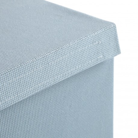 CESTO ROUPA RETANGULAR DOBRÁVEL AZUL
