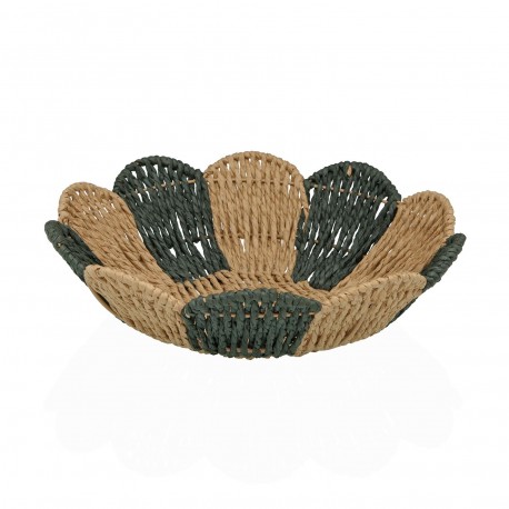 CENTRO MESA IVORY CAFÉ E VERDE KHAKI