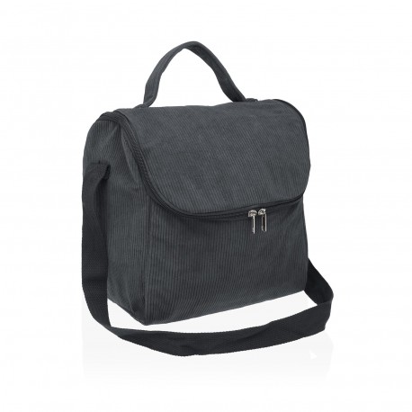 SACO TÉRMICO COZY DE VELUDO CINZA