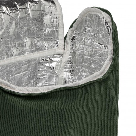 SACO TÉRMICO COZY DE VELUDO VERDE