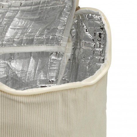 SACO TÉRMICO COZY DE VELUDO BEGE