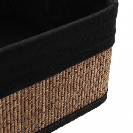 CONJUNTO 2 CESTAS RETANGULARES PRETAS