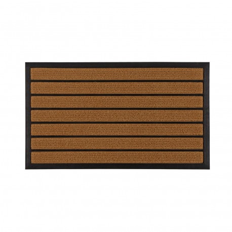 TAPETE ENTRADA RISCAS CASTANHO 40X70